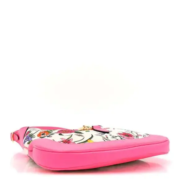 Gucci Canvas Flora Medium Jackie Hobo #235271G12B - Picture 4 of 10